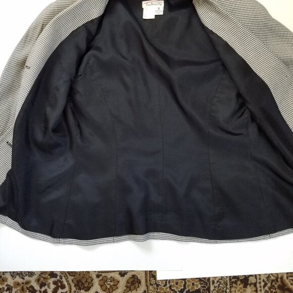 Talbots Gingham Jacket with Shoulder Pads - Picture 14 of 16
